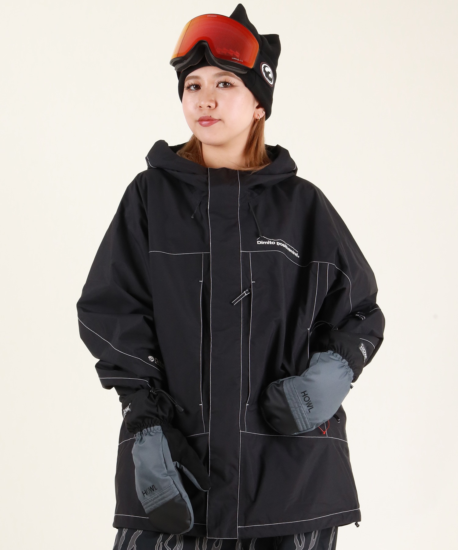 dimito　スノーウェア　ジャケットM パンツL DIMITO ディミト スノーボード ウェア ジャケット ユニセックス WORKS