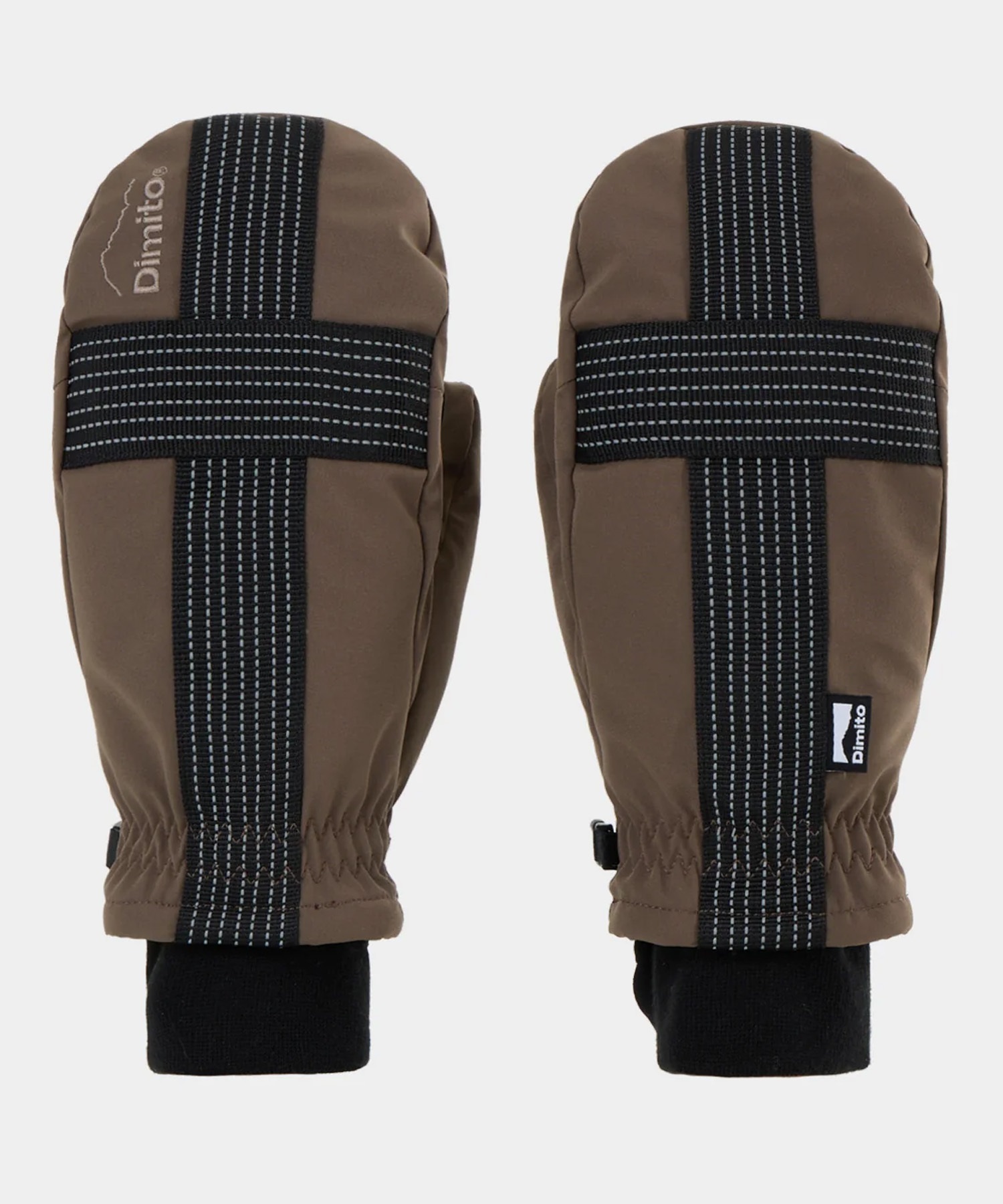 DIMITO ディミト REFLECTIVE CROSS BAND MITTEN スノーボード グローブ ユニセックス ムラサキスポーツ 25-26モデル(MUD-S)