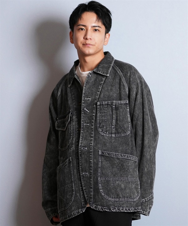 DEAR LAUREL ディアローレル デニム ジャケット Gジャン メンズ シンプル D25F-0104 ムラサキスポーツ限定