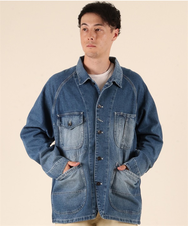 DEAR LAUREL ディアローレル デニム ジャケット Gジャン メンズ シンプル D25F-0104 ムラサキスポーツ限定