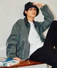 DEAR LAUREL ディアローレル アウター ワークジャケット メンズ ジップアップ DUCK WORK JACKET D25F-0106(GRY-M)