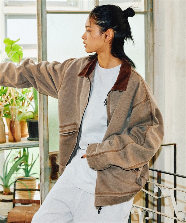 DEAR LAUREL ディアローレル アウター ワークジャケット メンズ ジップアップ DUCK WORK JACKET D25F-0106