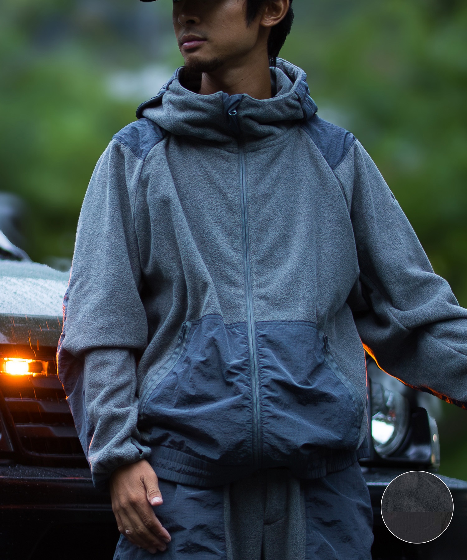 DEAR LAUREL ディアローレル アウター メンズ フリースジャケット POLARTEC ポーラテック フィッシング 保温 セットアップ対応 D25F-0109(BLK-M)