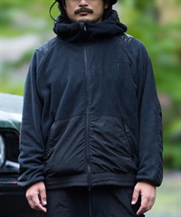 DEAR LAUREL ディアローレル アウター メンズ フリースジャケット POLARTEC ポーラテック フィッシング 保温 セットアップ対応 D25F-0109(BLK-M)