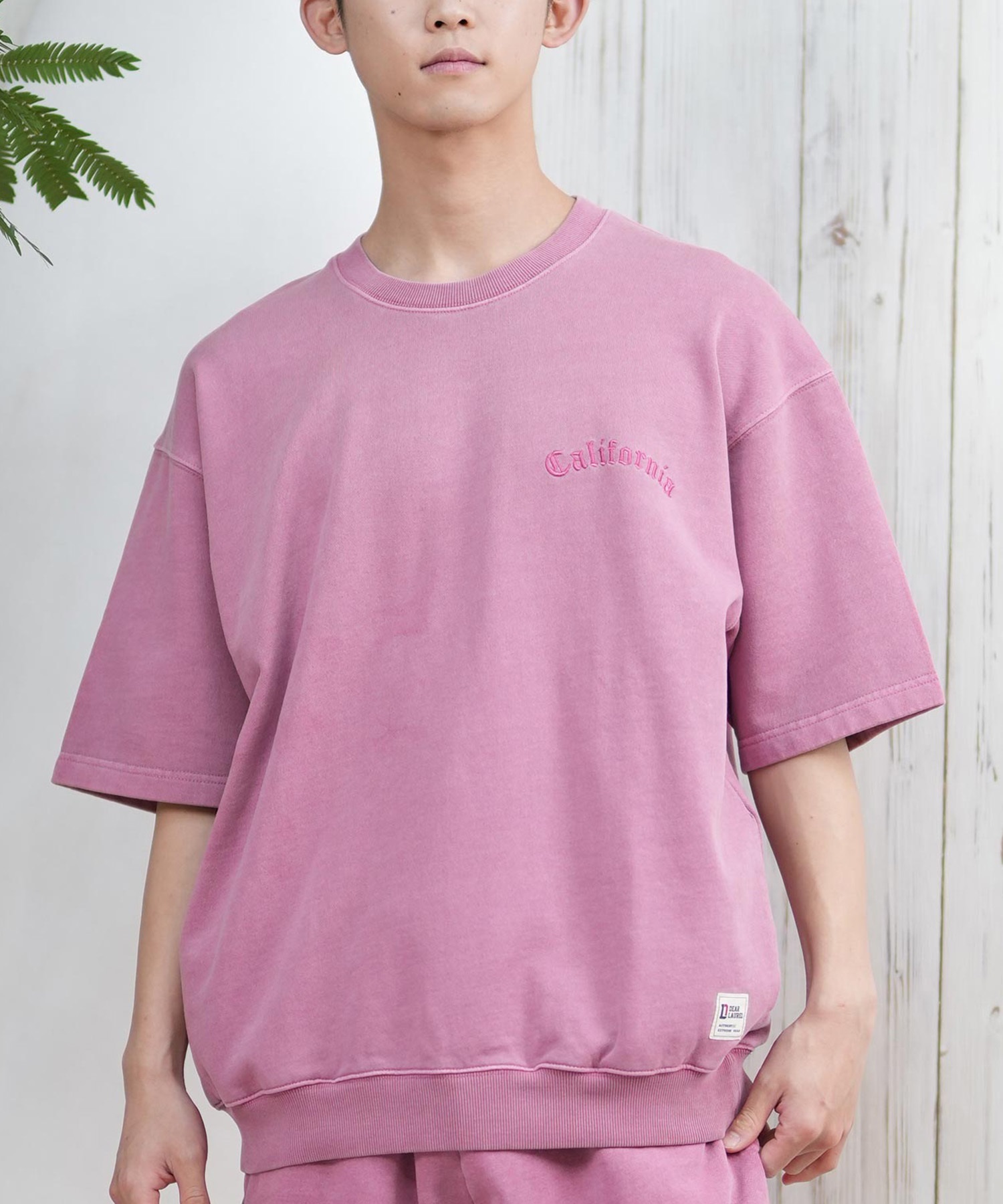 DEAR LAUREL ディアローレル トレーナー メンズ 半袖 クルーネック