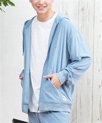 DEAR LAUREL ディアローレル パーカー ジップアップ メンズ 水陸両用 ユーティリティー UVカット セットアップ対応 D25S1201