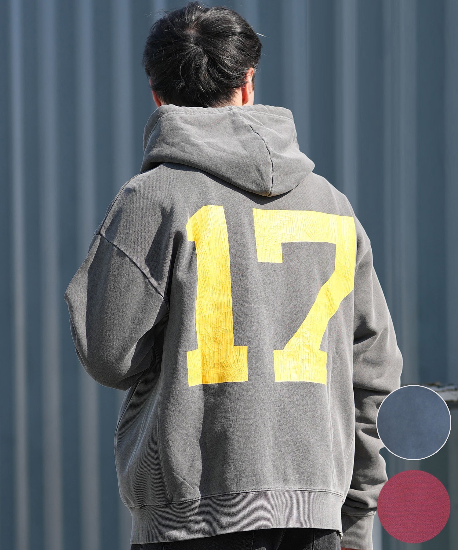 DEAR LAUREL ディアローレル ジップアップ パーカー メンズ バック