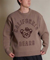 DEAR LAUREL ディアローレル ニット セーター メンズ CREW NECK KNIT CA D25F-1301(BEG-M)