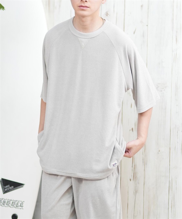 DEAR LAUREL ディアローレル 半袖 Tシャツ メンズ 水陸両用 ユーティリティー UVカット セットアップ対応 D25S2101