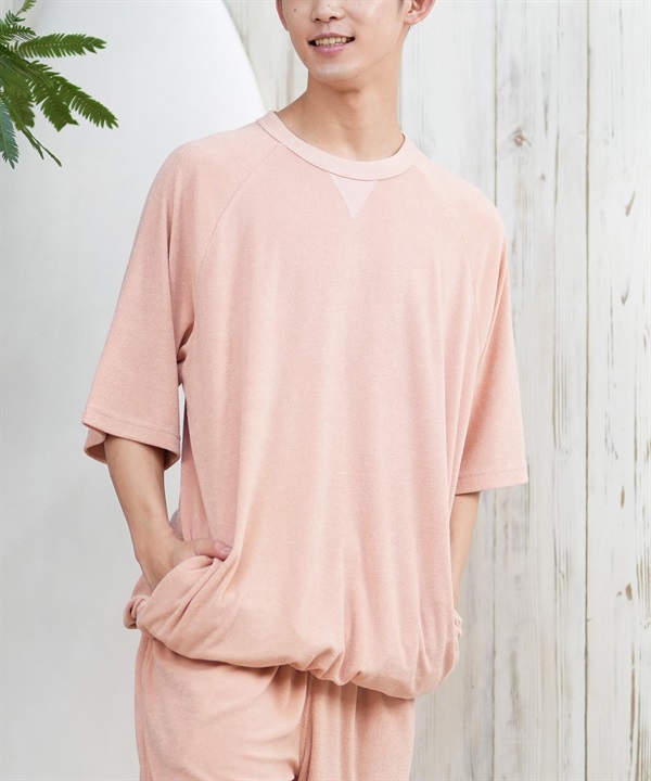 DEAR LAUREL ディアローレル 半袖 Tシャツ メンズ 水陸両用 ユーティリティー UVカット セットアップ対応 D25S2101