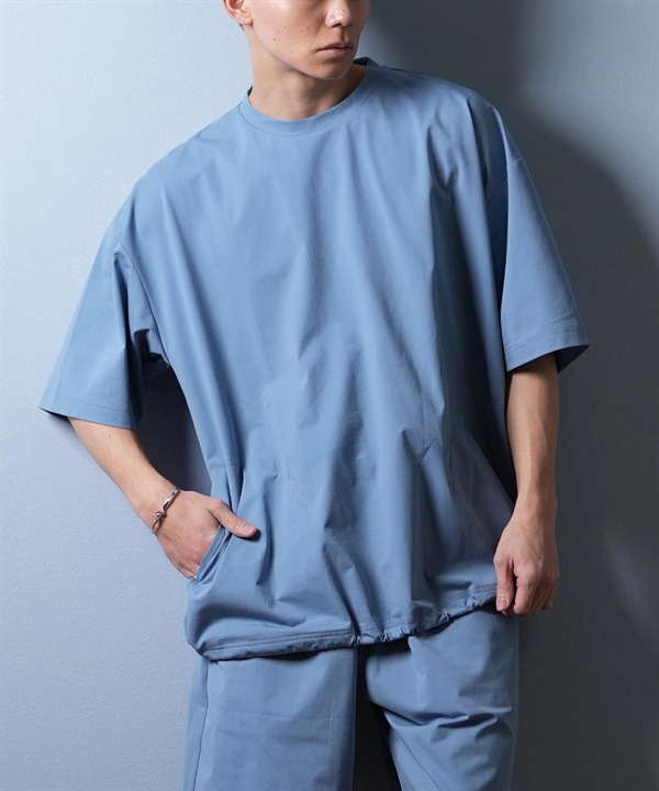 DEAR LAUREL ディアローレル 半袖 Tシャツ メンズ 接触冷感 吸汗速乾 無地 シンプル UT COOL DOT TEE D25S2102