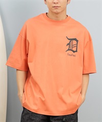 DEAR LAUREL ディアローレル 半袖 Tシャツ メンズ 抗菌防臭 UVケア 接触冷感 CAL PATCH TEE D25S2105(ORG-M)