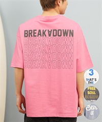 DEAR LAUREL ディアローレル 半袖 Tシャツ メンズ バックプリント 抗菌防臭 UVケア 接触冷感 CAL MESSAGE TEE D25S2107(WHT-M)