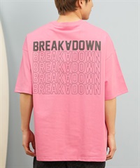 DEAR LAUREL ディアローレル 半袖 Tシャツ メンズ バックプリント 抗菌防臭 UVケア 接触冷感 CAL MESSAGE TEE D25S2107(PNK-M)
