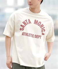 DEAR LAUREL ディアローレル 半袖 Tシャツ メンズ フロントプリント ヴィンテージ風 JM SANTA MONICA DL25S-JM01(OFF-M)