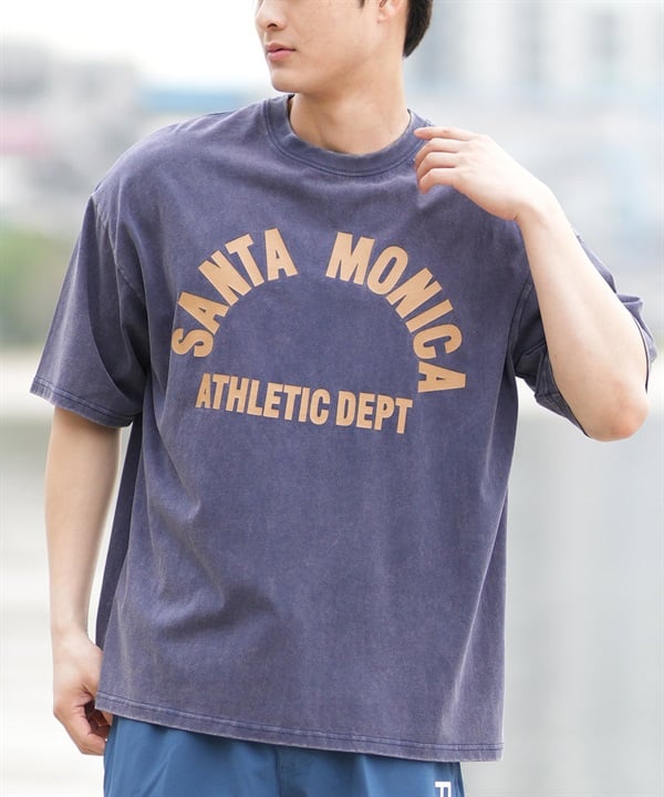 DEAR LAUREL ディアローレル 半袖 Tシャツ メンズ フロントプリント ヴィンテージ風 JM SANTA MONICA DL25S-JM01