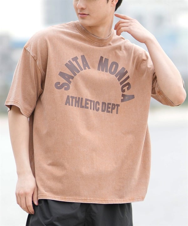 DEAR LAUREL ディアローレル 半袖 Tシャツ メンズ フロントプリント ヴィンテージ風 JM SANTA MONICA DL25S-JM01