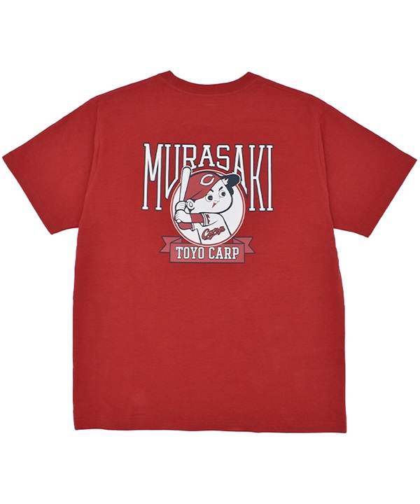 DEAR LAUREL ディアローレル 半袖 Tシャツ メンズ レディース 広島カープ バックプリント HRSM-CARP-BOYA HRSM-CARP-01 ムラサキスポーツ限定