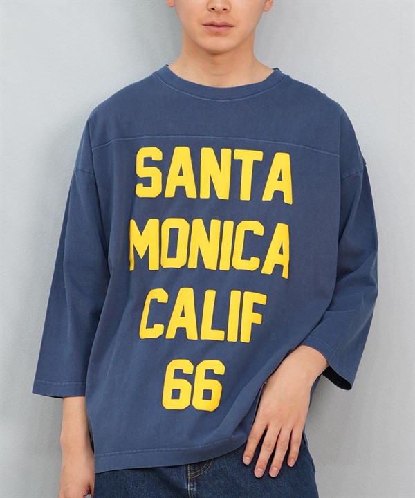 DEAR LAUREL ディアローレル 長袖 Tシャツ メンズ 七分袖 ロンT フロントプリント CAL 3 4 SLEEVE TEE D25S2200