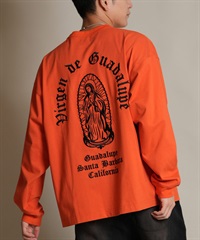 DEAR LAUREL ディアローレル 長袖 Tシャツ ロンT メンズ バックプリント MARIA LONG SLEEVE D25F-2202(ORG-M)