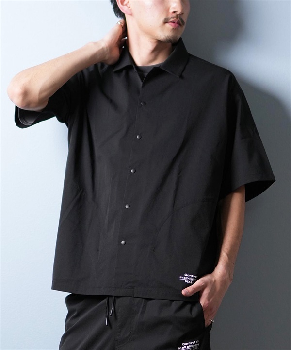 DEAR LAUREL ディアローレル 半袖 シャツ メンズ 接触冷感 吸汗速乾 COOL SHIRT D25S2405