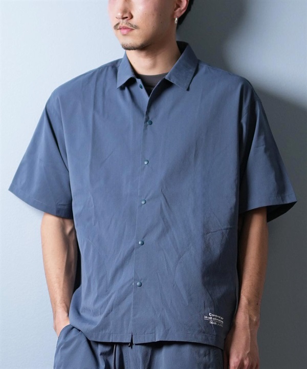DEAR LAUREL ディアローレル 半袖 シャツ メンズ 接触冷感 吸汗速乾 COOL SHIRT D25S2405