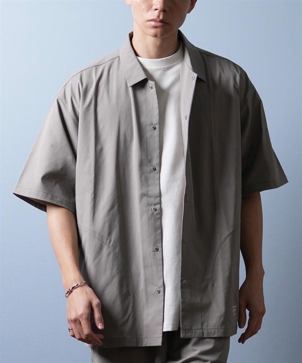 DEAR LAUREL ディアローレル 半袖 シャツ メンズ 接触冷感 吸汗速乾 COOL SHIRT D25S2405