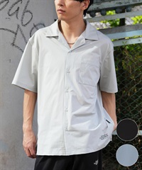 DEAR LAUREL ディアローレル 半袖 シャツ メンズ ワンポイント ロゴ シンプル 接触冷感 セットアップ対応 D25S2401