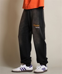 DEAR LAUREL ディアローレル ロングパンツ ロンパン メンズ スウェットパンツ ヴィンテージ加工 裏毛 セットアップ対応 D25F-3104(BLK-M)