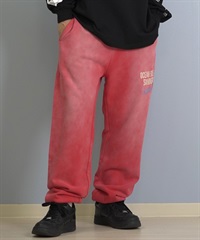 DEAR LAUREL ディアローレル ロングパンツ ロンパン メンズ スウェットパンツ ヴィンテージ加工 裏毛 セットアップ対応 D25F-3104(RED-M)