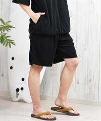 DEAR LAUREL ディアローレル ショートパンツ メンズ ショーツ 水陸両用 ユーティリティー UVカット セットアップ対応 D25S3304(BLK-M)