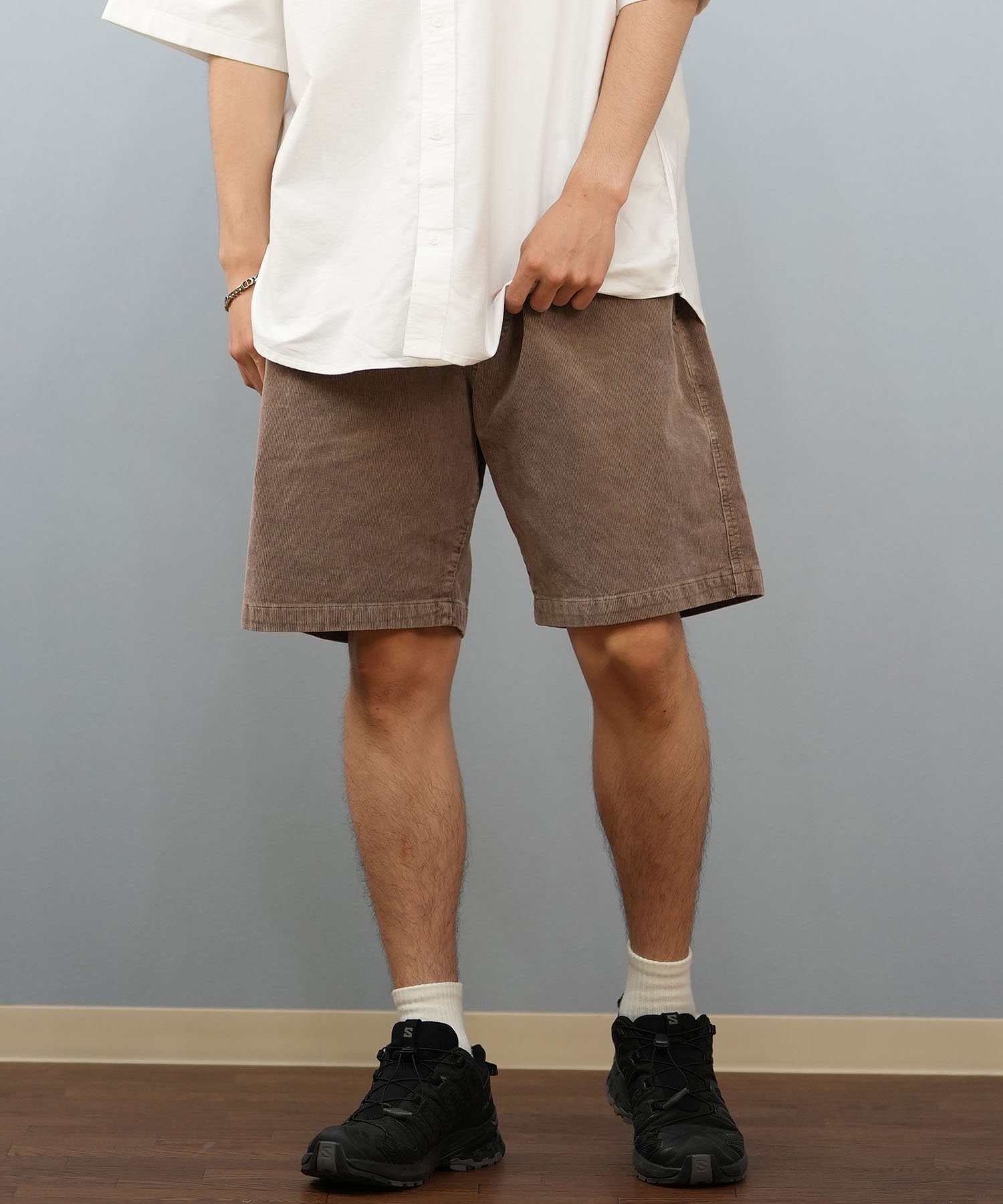 DEAR LAUREL ディアローレル ハーフパンツ ショートパンツ メンズ コーデュロイ D25S3309(BRN-M)