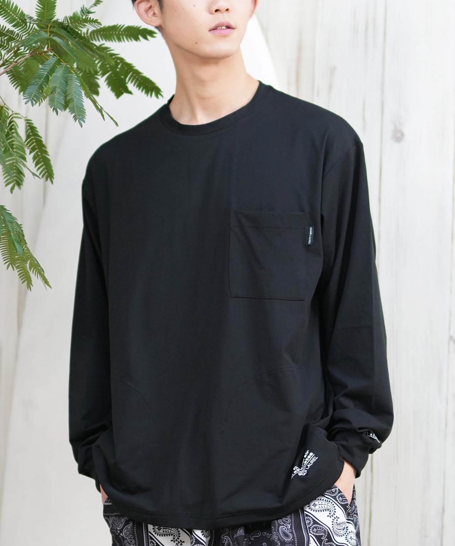 SALE! あったか メンズ 長袖Tシャツ リブカットソー アンダー