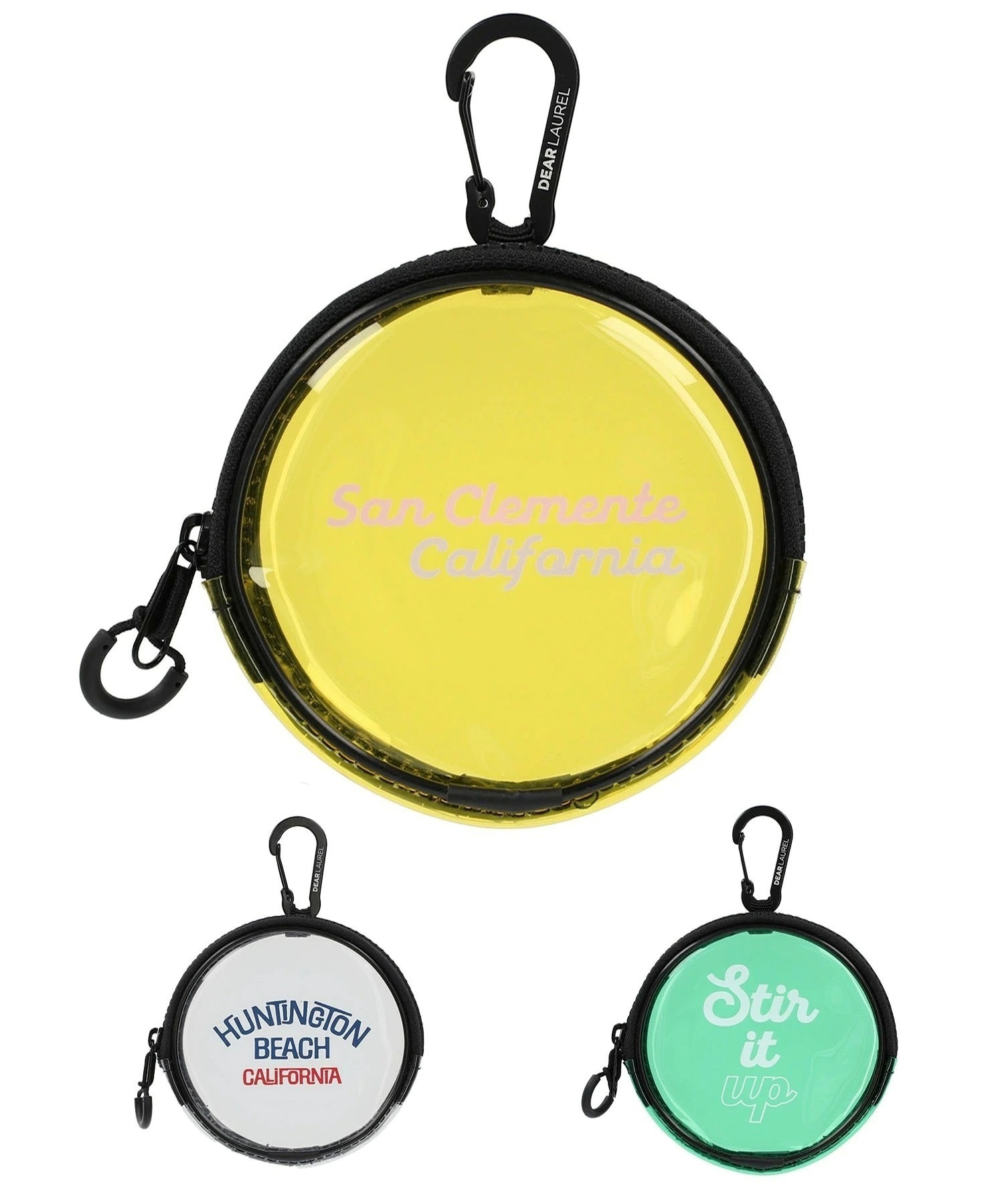 DEAR LAUREL ディアローレル バッグ ポーチ 撥水 HIGH&DRY PVC ROUND POUCH DL25S10101(BLUE-ONE)