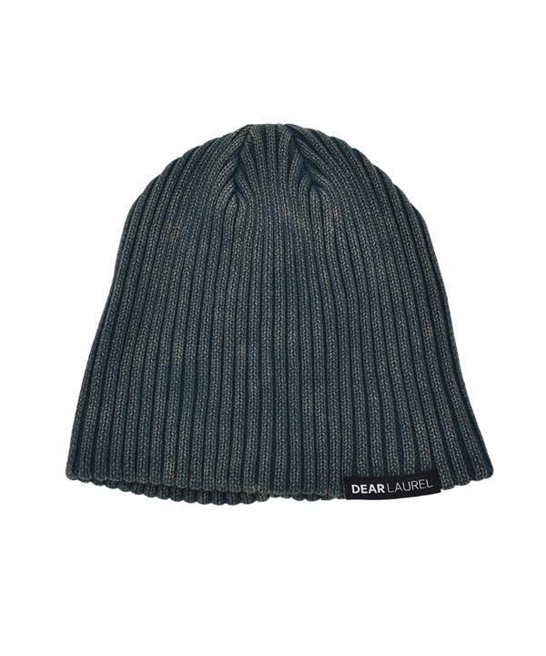 DEAR LAUREL ディアローレル ニット帽 ビーニー ニットキャップ ピグメント加工 PIGMENT BEANIE DL25F611311