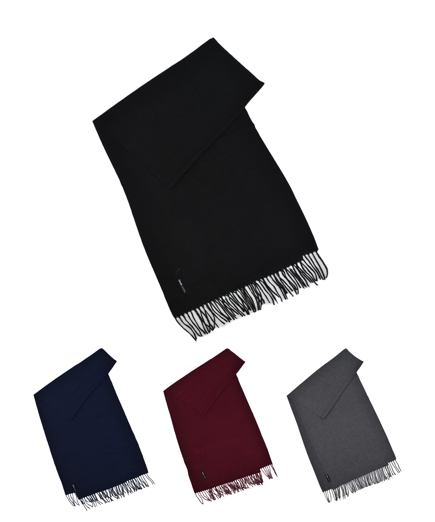 DEAR LAUREL ディアローレル マフラー 防寒 FRINGE MUFFLER DL25F611401(BLACK-ONE)