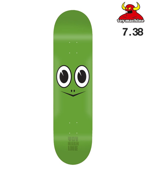 TOY MACHINE トイマシーン スケートボード デッキ 7.375inch TURTLE FACE MINI ムラサキスポーツ