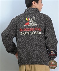 TOY MACHINE トイマシーン アウター メンズ ジャケット レオパード柄 バックロゴ AM MONSTER STORE JACKET MTMFFJK9(LEOGY-M)