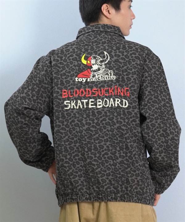 TOY MACHINE トイマシーン アウター メンズ ジャケット レオパード柄 バックロゴ AM MONSTER STORE JACKET MTMFFJK9