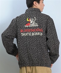 TOY MACHINE トイマシーン アウター メンズ ジャケット レオパード柄 バックロゴ AM MONSTER STORE JACKET MTMFFJK9(LEOGY-M)