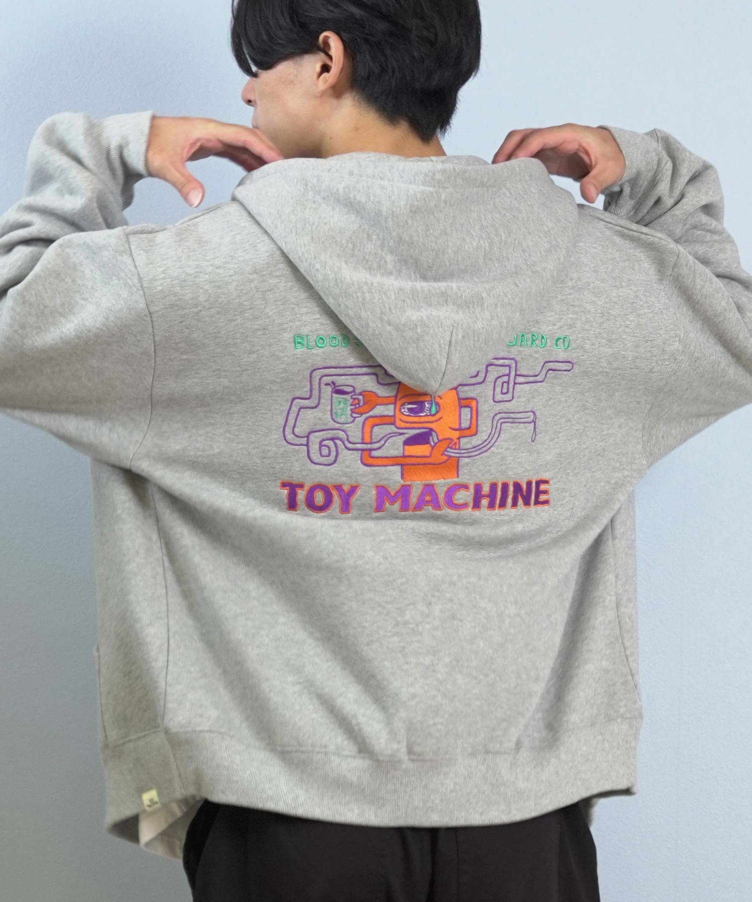 TOY MACHINE トイマシーン ジップアップ パーカー メンズ スウェット