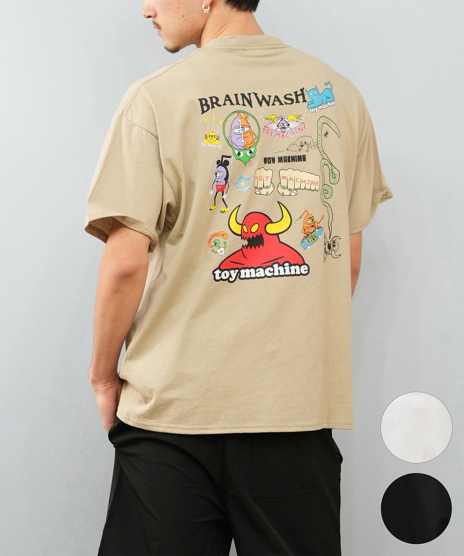 TOY MACHINE トイマシーン 半袖 Tシャツ メンズ バックプリント