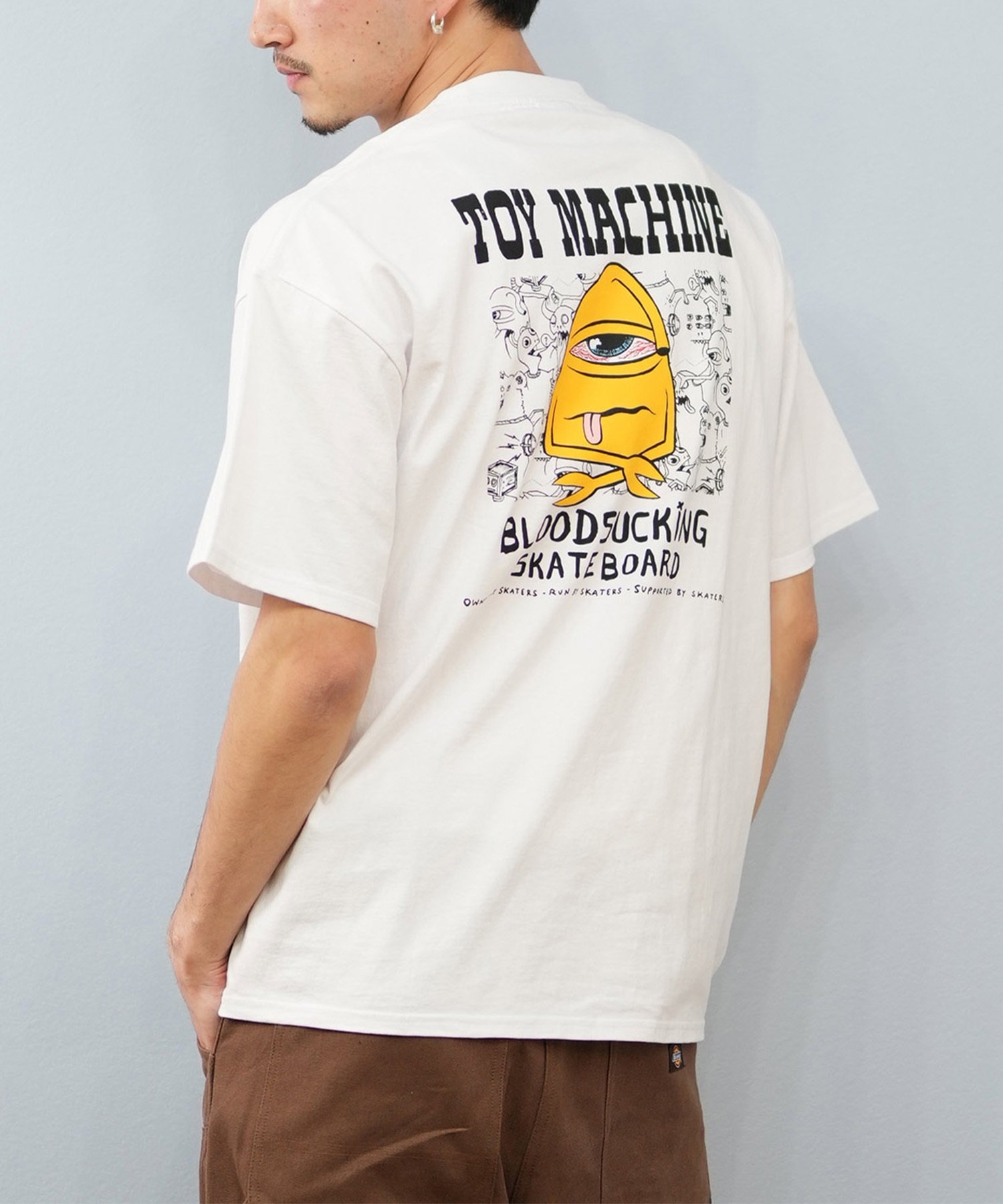 TOY MACHINE トイマシーン 半袖 Tシャツ メンズ バックプリント
