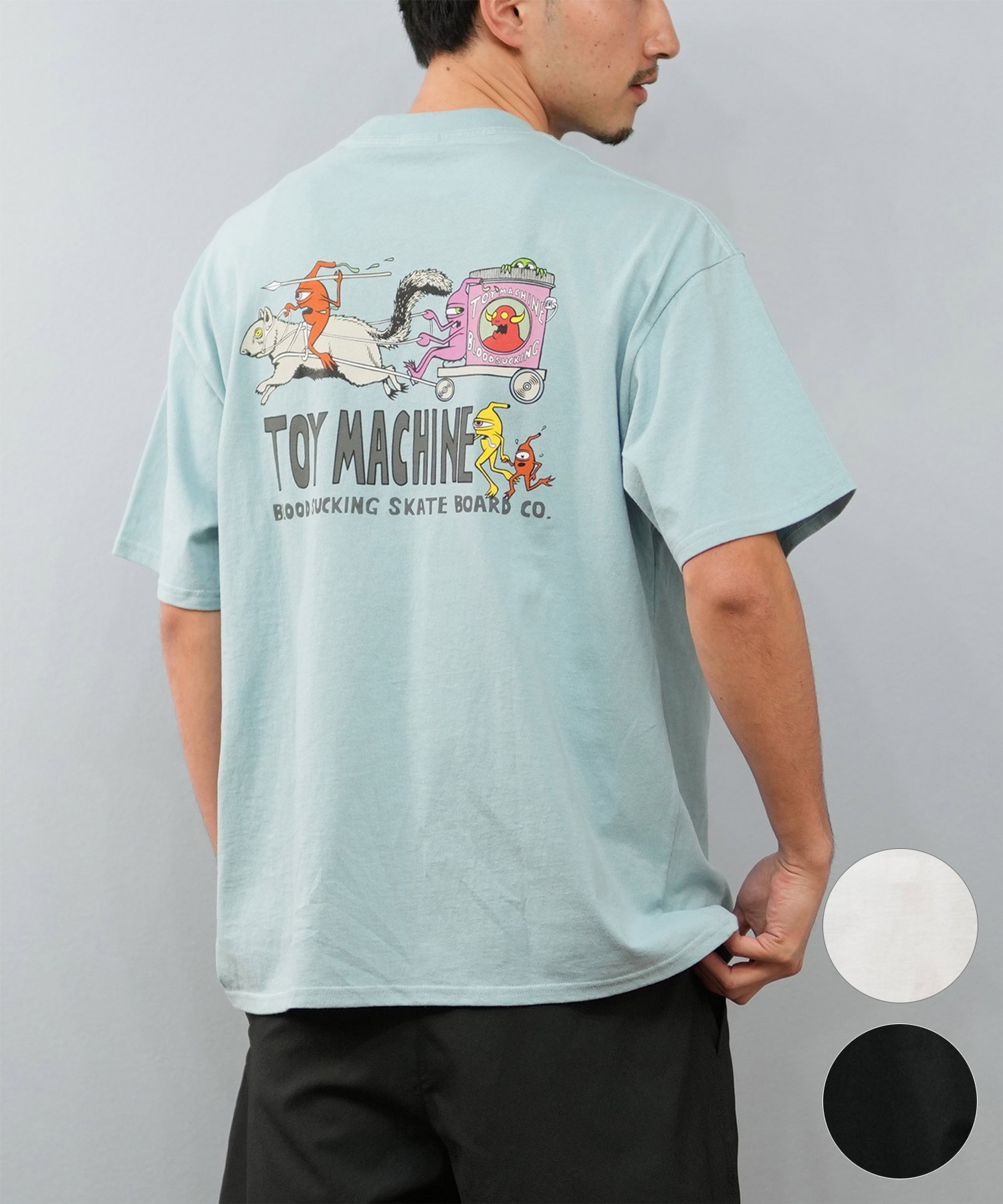TOY MACHINE トイマシーン 半袖 Tシャツ メンズ バックプリント