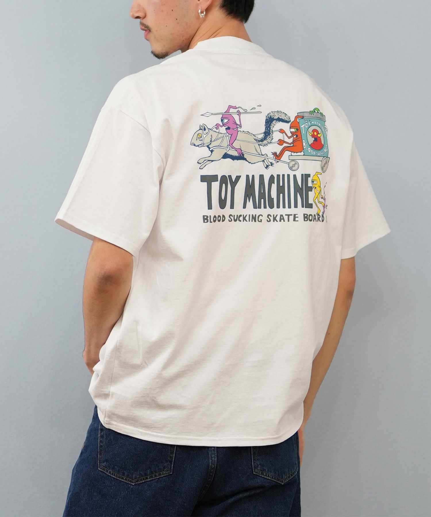 TOY MACHINE トイマシーン 半袖 Tシャツ メンズ バックプリント