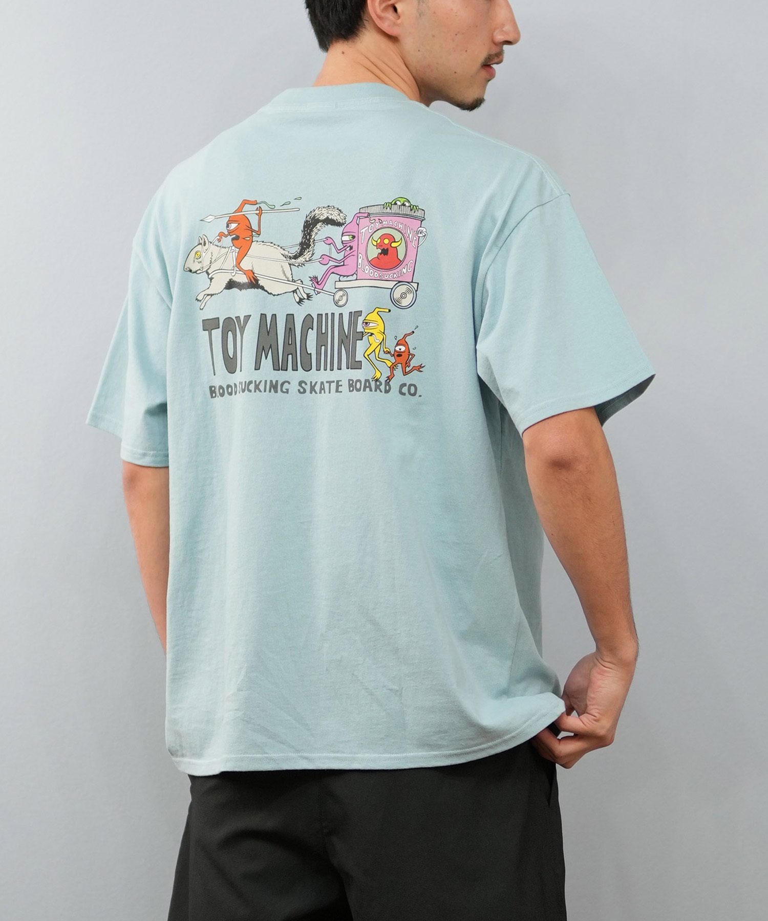 TOY MACHINE トイマシーン 半袖 Tシャツ メンズ バックプリント