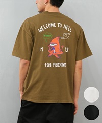 TOY MACHINE トイマシーン 半袖 Tシャツ メンズ バックプリント オーバーサイズ MTMSFST7 ムラサキスポーツ限定