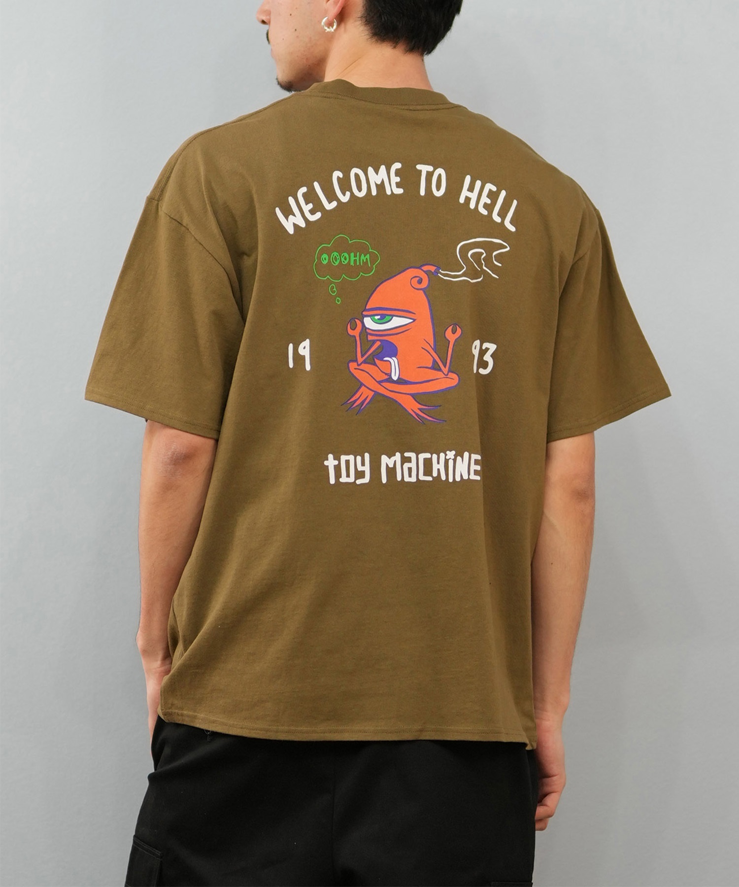 TOY MACHINE トイマシーン 半袖 Tシャツ メンズ バックプリント