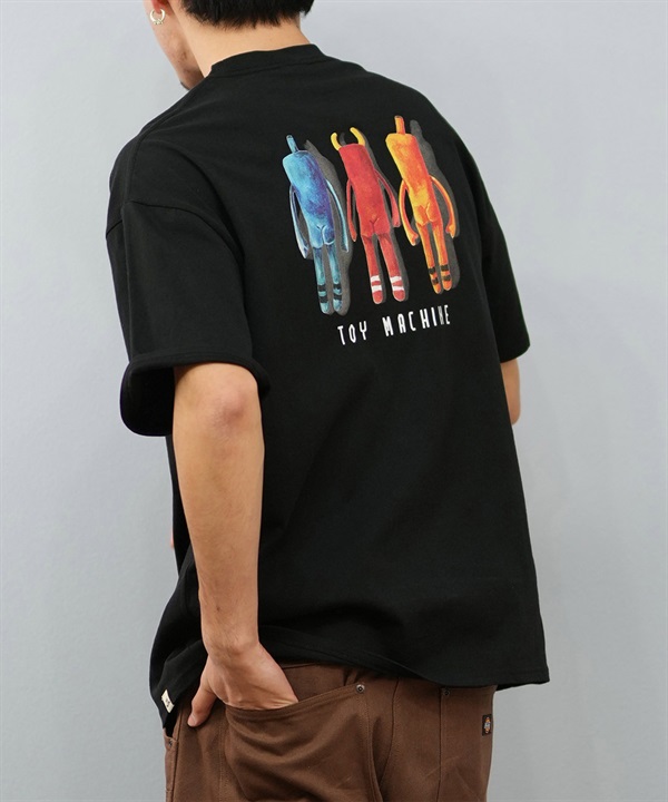 TOY MACHINE トイマシーン 半袖 Tシャツ メンズ バックプリント オーバーサイズ MTMSFST8 ムラサキスポーツ限定
