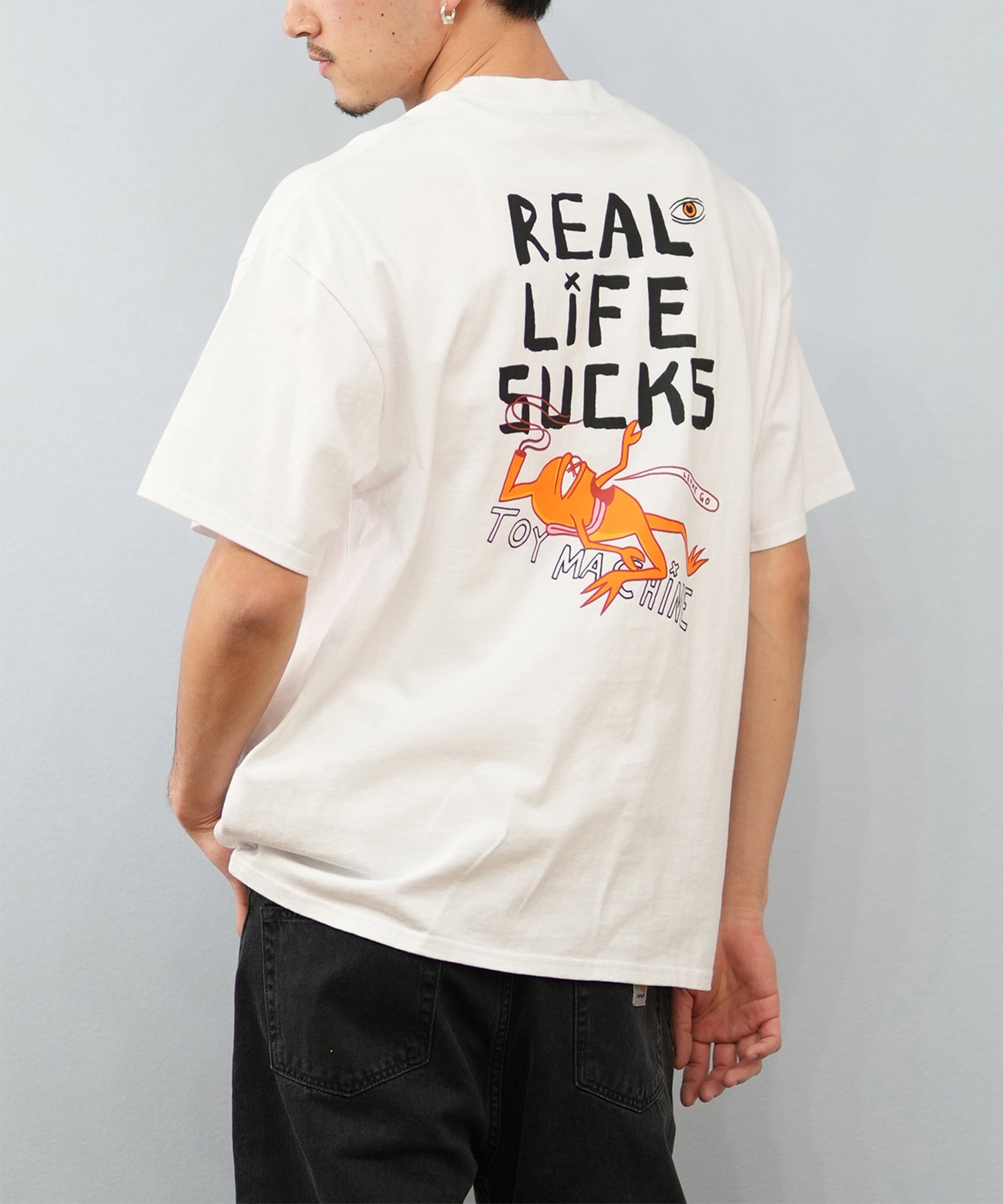 TOY MACHINE トイマシーン 半袖 Tシャツ メンズ バックプリント